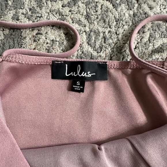 Elegant Mauve Spaghetti Strap Dress - Picture 3 of 4